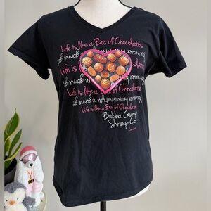 Black Bubba Gump T-Shirt